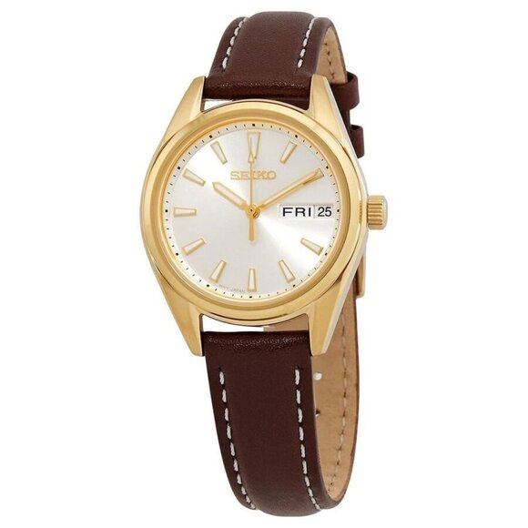 NWT Seiko Fashion Ladies Quartz Steel Authentic Watch - Picture 1 of 3